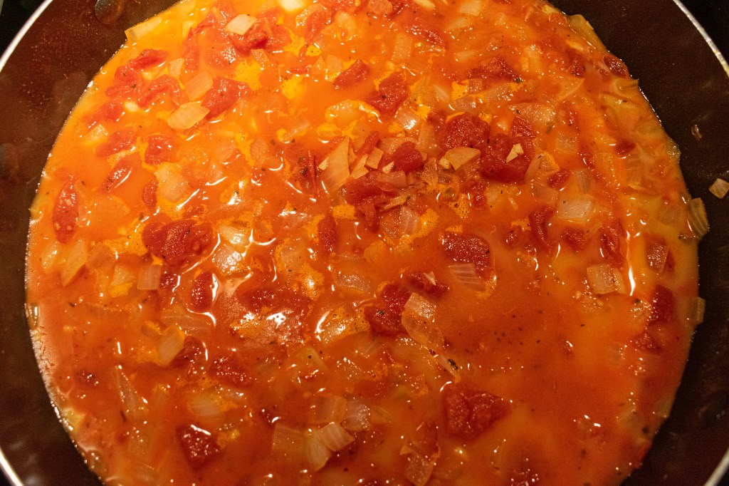 Chicken paprikash with spaetzle