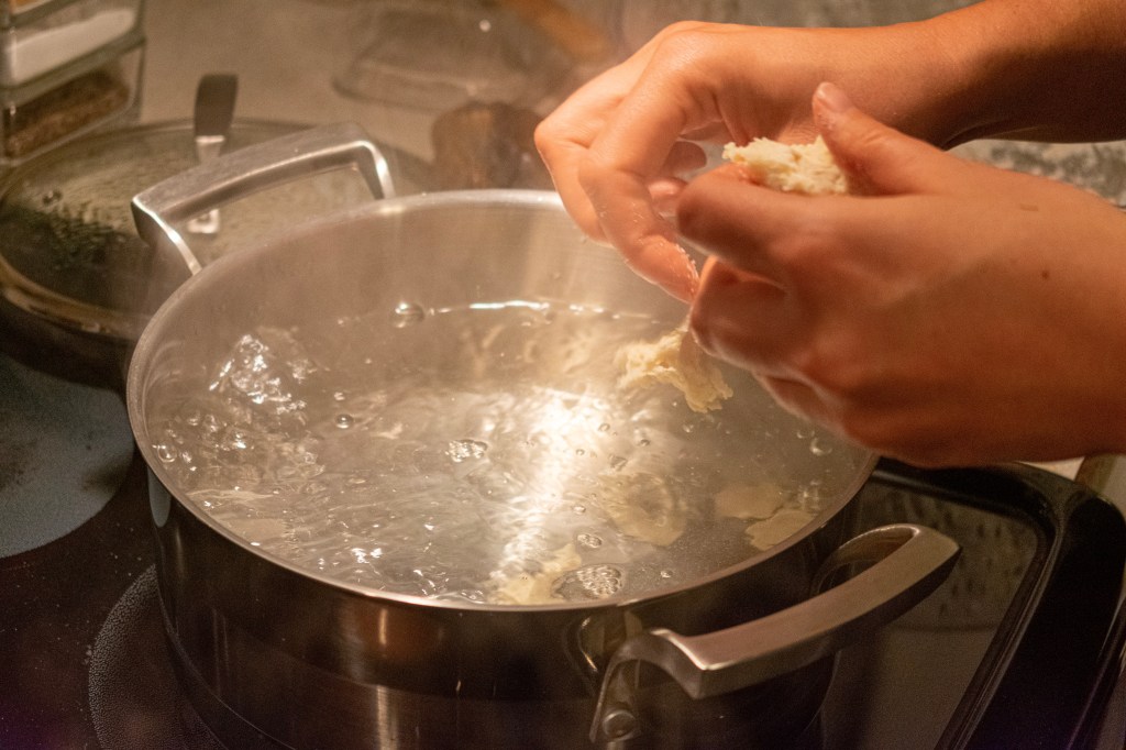 Chicken paprikash with spaetzle