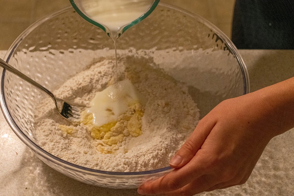 Chicken paprikash with spaetzle