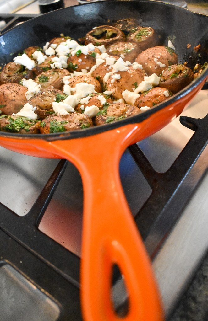 Feta Cremini Mushrooms