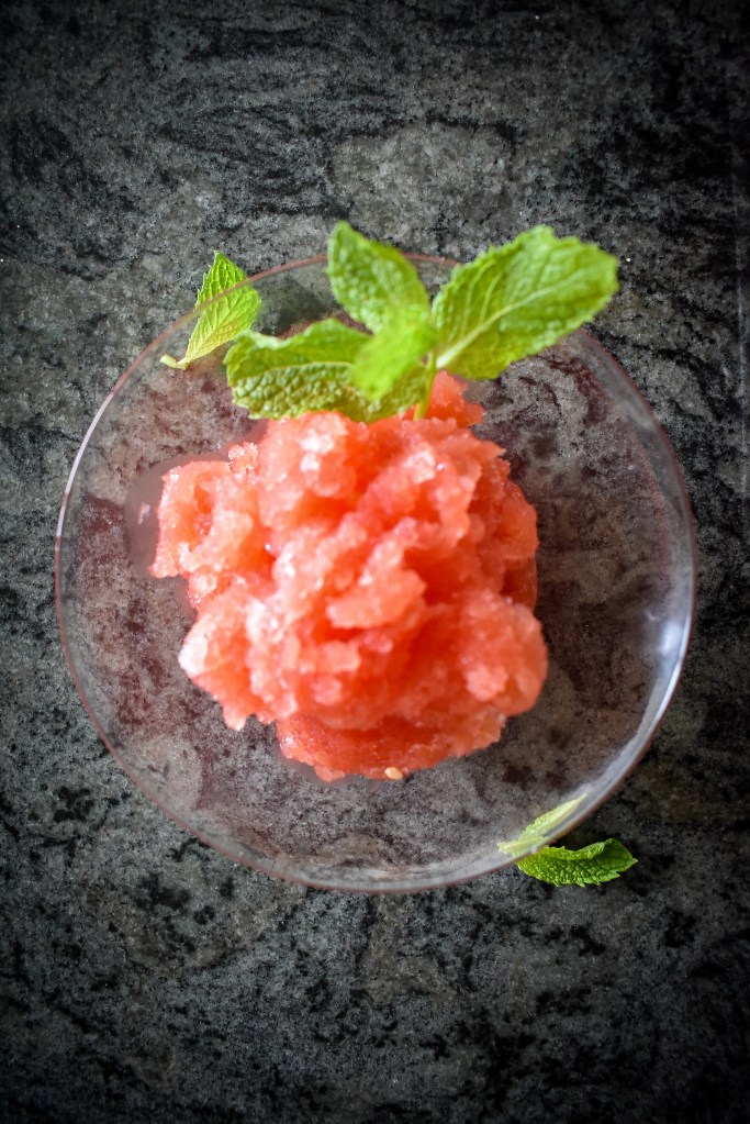 Watermelon Lemongrass Granita