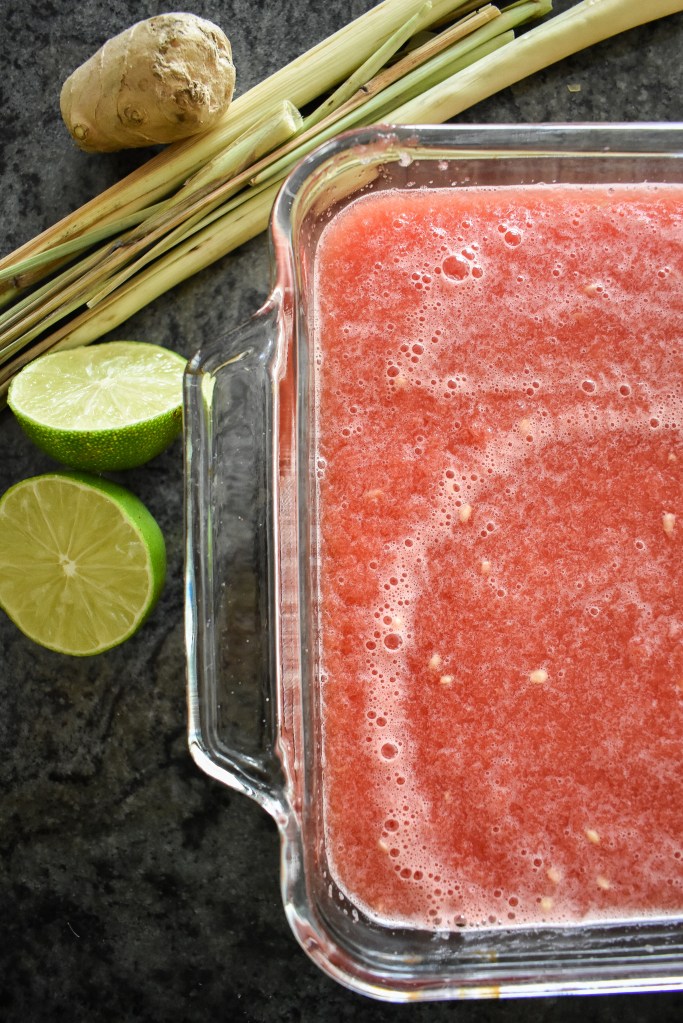 Watermelon Lemongrass Granita