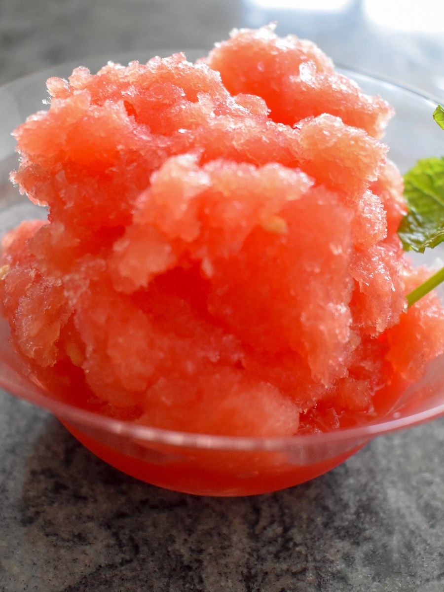 Watermelon Lemongrass Granita