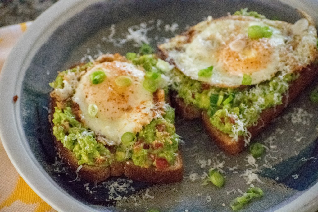 Miso Butter Egg and Avocado Toast - How to peel an avocado